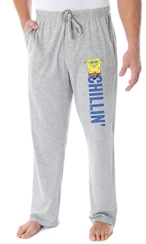Nickelodeon Men's Spongebob Squarepants Chillin' Loungewear Sleep Bottoms Pajama Pants