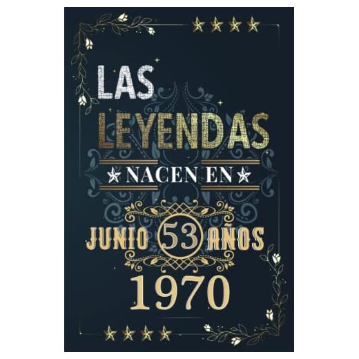 LAS LEYENDAS NACEN EN JUNIO EL AÑO 1970: 53 Aniversario Cuaderno personalizado 53 años regalos Feliz 1970 cumpleaños ideas de regalos