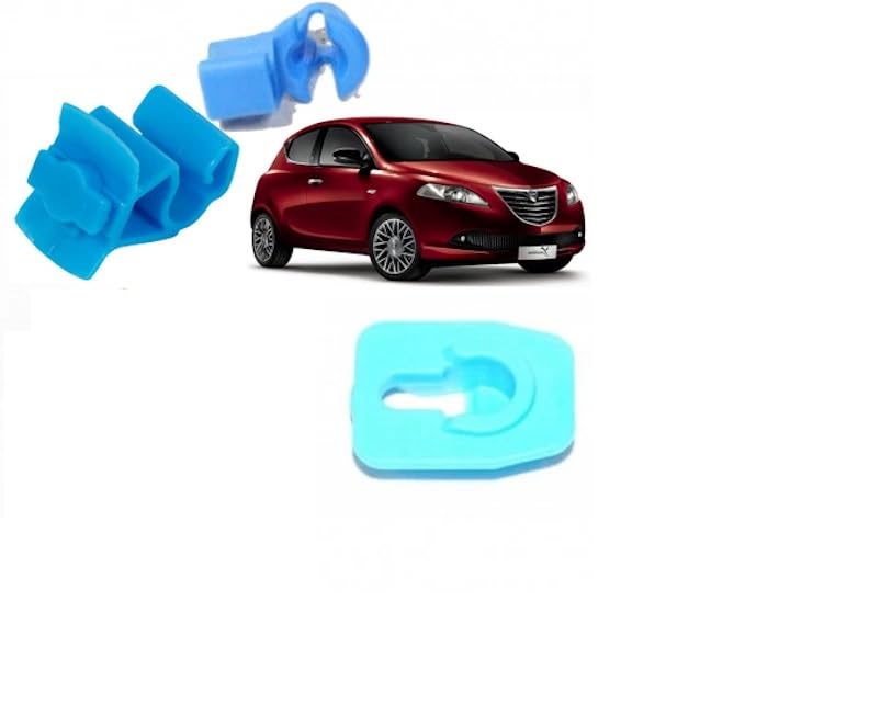 Lancia Ypsilon 312 5 Porte Kit 3 Mollette Fissaggio Fermo Asta Cofano Anteriore