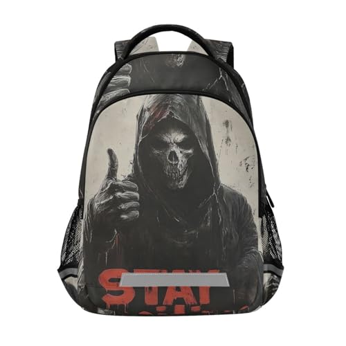 KLL Death God Skull Designed kids tiny backpack with big books bag for youth mochilas para adolescentes chicas