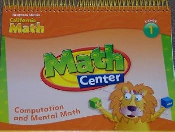 Spiral-bound Houghton Mifflin Mathmatics California: Cntr Cmp And Mntl L1 09 Book