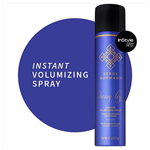 Serge Normant Dream Big Instant Volumizing Texture Spray, Hair Thickening Spray for Volume, Hair Spray, Hairspray Products, Texturizing Mist for Effortless Styling, Instant Body, Volumizer, 4.5 fl oz
