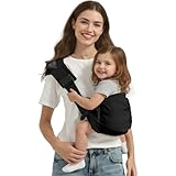 Holaraon Toddler Carrier Sling Carry for 8-40lbs, Adjustable Baby Carrier Sling One Size Fit All, Hip Seat Newborn Baby Carrier Breathable & Ergonomic Design, Black