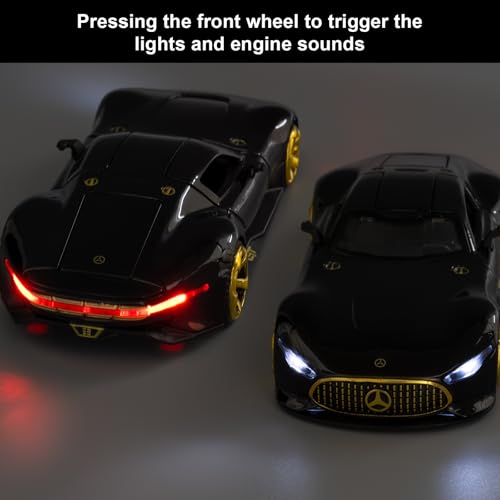 Auto a escala 1:32 AMG GT Vision con luces y sonido miniatura 5