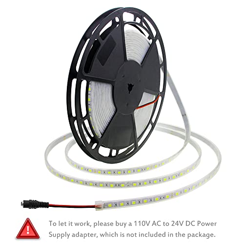 Tira de LED impermeable ALITOVE 10m blanca 6000K 24V DC 600 LEDs miniatura 2