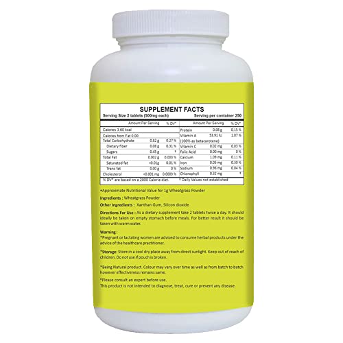 Herbal Hills Organic Wheat Grass Tablet And Organic Alfalfa Tablets Each 120 Count Combo (Pack Of 2) #TOP2