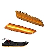 KENRTIR for 2004 2005 2006 2007 2008 Chrysler Crossfire Front Bumper Side Marker Light Amber Lens Amber LED Fender Lamp