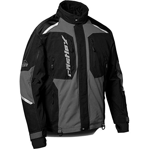 Castle X Men's Thrust Jacket in Charcoal/Silver/Black, Size X-Large