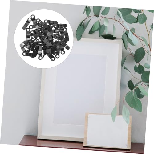 Image of TEHAUX 1set Picture Frame Backing Clips Hardware Clips for Hanging Photos and Art for Wall Craft Projects