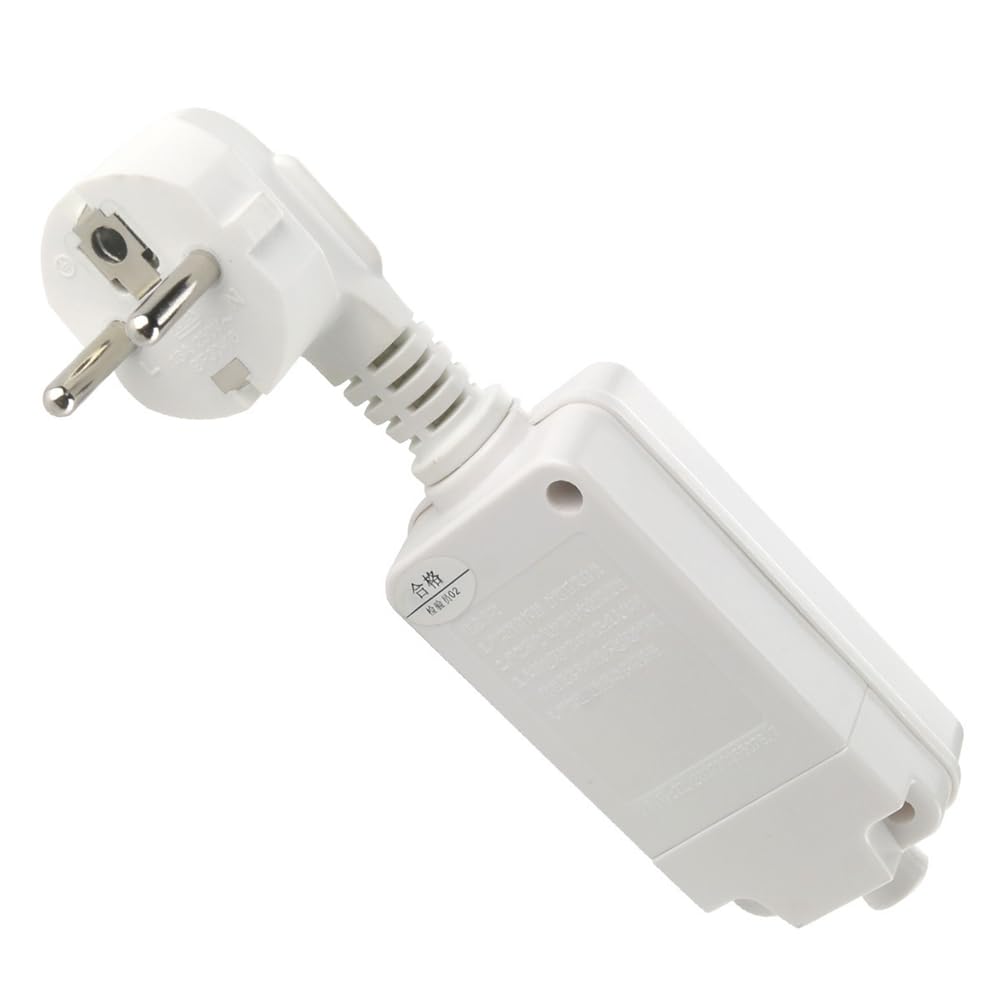 Adaptador de Enchufe de Seguridad con Protección Fugas RCD, 16 A, 220 V, 240 V, Enchufe Europeo, GFCI, Disyuntor Doméstico, Interruptor de Disparo.
