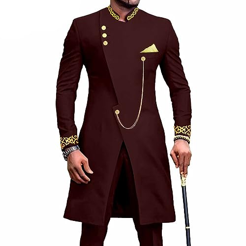 Costume Dashiki africain homme pantalon et chemise manches longues