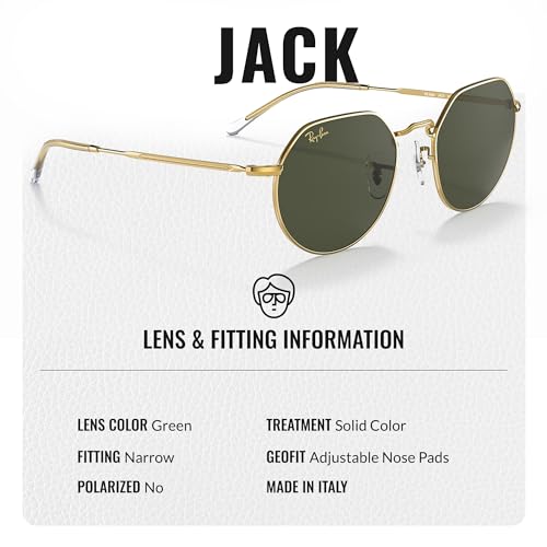 Ray-Ban RB3565 JACK Square-Round Shaped Sunglasses for Men & Women with Official RAYBAN Eyewear Kit4