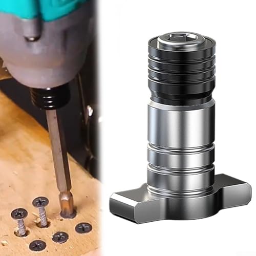 Tête de conversion de clé électrique pour tournevis électrique – Adaptateur d'arbre carré double usage avec interface hexagonale, 45 x 37 mm, boule en acier Lo