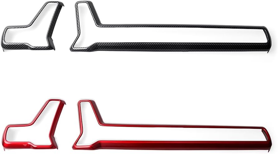 Cnaurda ABS Front Air Vent Outlet Cover Trim, Car Center Consoles Control Panel, Air Conditioning Outlet Vent Cover Compatible with Kia Sportage 2023-2024, Interior Accessories (Red)