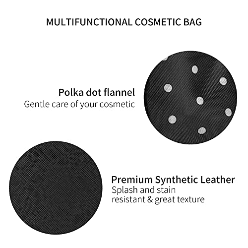 Travel Makeup Bag Makeup Organizer Bag Travel Train Case Portable Cosmetic Artist Storage Bag With Adjustable Dividers For Cosmetics Makeup Brushes, Black #TOP4