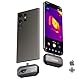 TOPDON Wärmebildkamera TC002C Duo für Android/iOS, 512 x 384 TISR hohe Auflösung, -20–550 °C, 25 Hz, für Smartphone/Tablet/PC, USB-C/Lightning, Infrarot Kamera für Elektrik-, Leck- und HLK-Inspektion