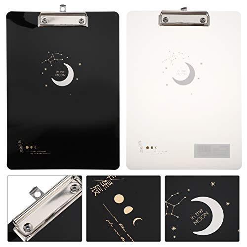 STOBOK A4 Prancheta Prancheta De Plástico Com Laço de Suspensão Leve Resistente E Durável Cartão Pas