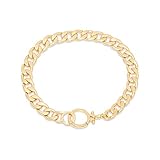 gorjana Women's Wilder Chunky Curb Chain Bracelet, 18k Gold Plated, Parker Clasp