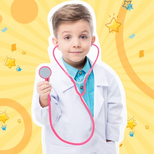 Hanaive 30 Pack Disposable Stethoscope Toy Bulk for Kids, Pink by Hanaive - Used condition - Image 6