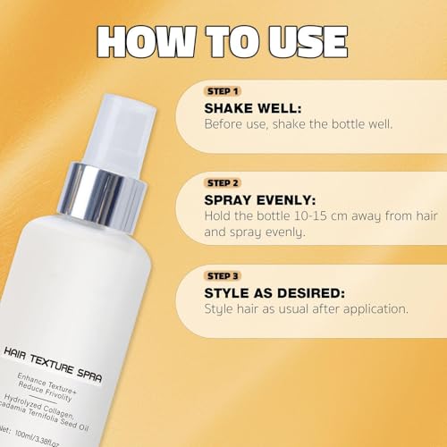 Full Dry Volume & Texture Spray, 100ml Frizz Ease, Moisturizing Scalp, Transforms Fine, Flat or Thin Hair, Raise the Root Lift Spray, Smoothing, Heat Protection, - Image 6