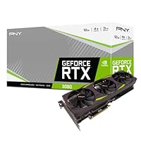 PNY GeForce RTX 3080 12GB XLR8 Gaming Epic-X RGB Uprising Triple Fan Graphic Card LHR, VCG308012LTFMPB, Black