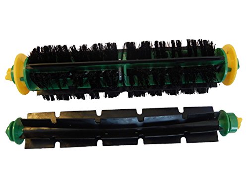 2x cepillo redondo compatible con iRobot Roomba 532, 531, 534, 535 robot aspirador - cepillo laminado, cepillo de cerdas, set de cepillos