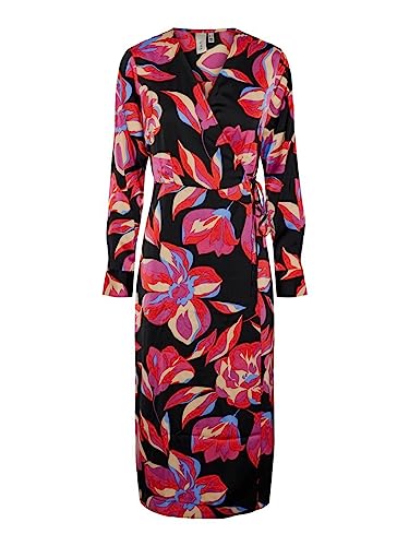 Robe Pella YAS coupe portefeuille midi et manches longues