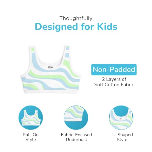 Image of YouGotPlanB Cotton Sports Bra | Ages 8-16 Years | U-Shaped Style | Non-Padded, Double-Layered for Coverage