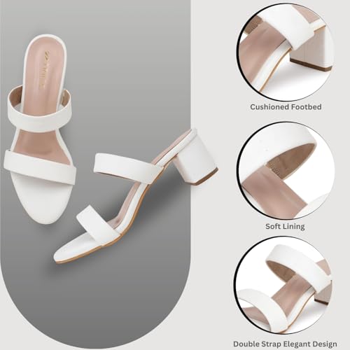 Image of TRASE Block Heels Sandals For Women, Sassy-I Stylish & Comfortable Footwear