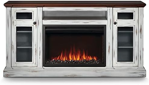Napoleon Charlotte Electric Fireplace TV Stand with 30-Inch Cineview Firebox (NEFP30-3820AW) - Thumbnail 3