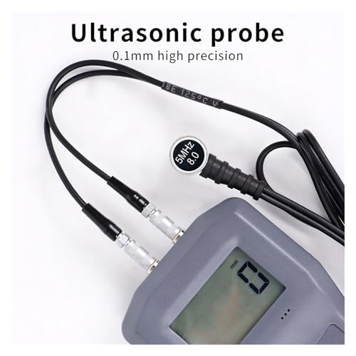 Calibrador Ultrasónico de Espesor de Precisión con LCD para Metales, Plásticos, PVC y Vidrio para Piezas Mecánicas (6500(0.1mm)) miniatura 4