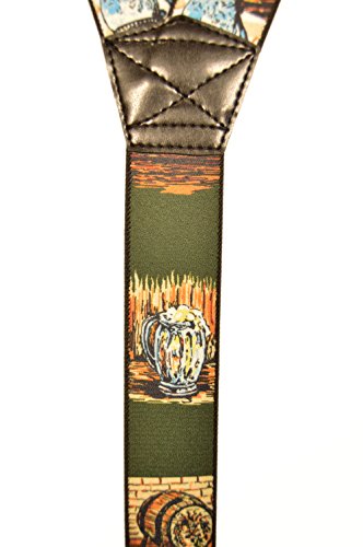 Heavy Duty Bedrukte Y-Vormige Bretels voor Mannen, 4cm, Algemene Interesses - Afbeelding 3