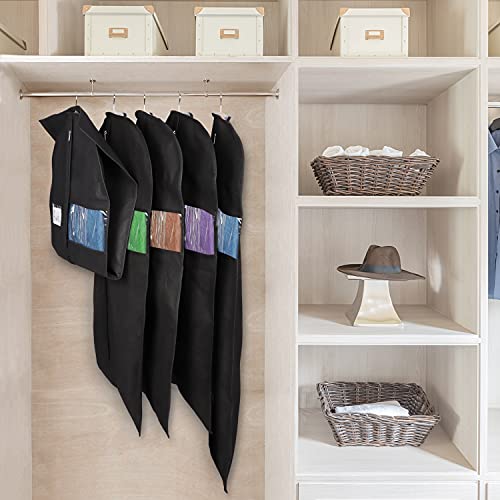 Zilink Garment Bag Suit Bags For Storage And Travel 43"/50" Suit Cover For Closet With Id Card Holder For Suit T-Shirt Coat Jacket Dresses (Set Of 5) #TOP5