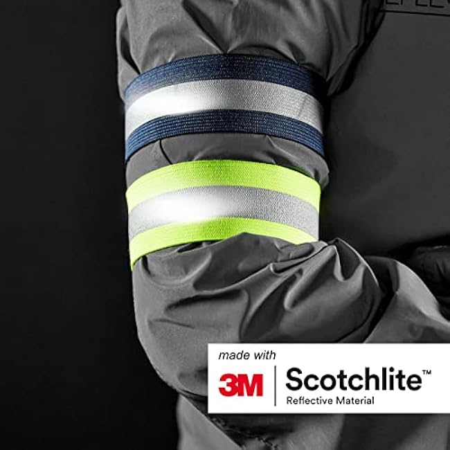 Salzmann Reflective Elastic Arm and Leg Bands | Made with 3M Scotchlite | Set of 4