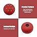 Cheerock Steel Tongue Drum, 3 Inch 6 Note Chakra Rain Drum for Meditation, Yoga, Zen, Mini Hand Drum with Travel Bag, Rubber Mallets, Music Book, Garden Decor Gift for Beginner Adult - Red