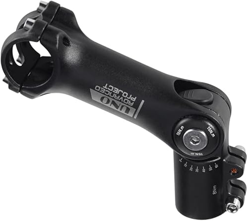 Miniatura 10 de BESNIN Vástago de bicicleta ajustable de 0 a 120 grados para vástago de 1.252 in 3.543 in4.331 in, vástago ajustable de MTB para bicicleta de