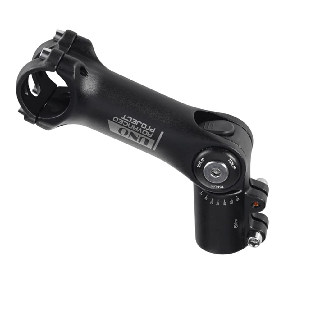 BESNIN Attacco Manubrio Regolabile 31,8mm Stelo MTB 0-120 Gradi Regolabile, Prolunga e Alza Manubrio 90mm 110mm per Mountain Bike, Bici da Corsa, BMX