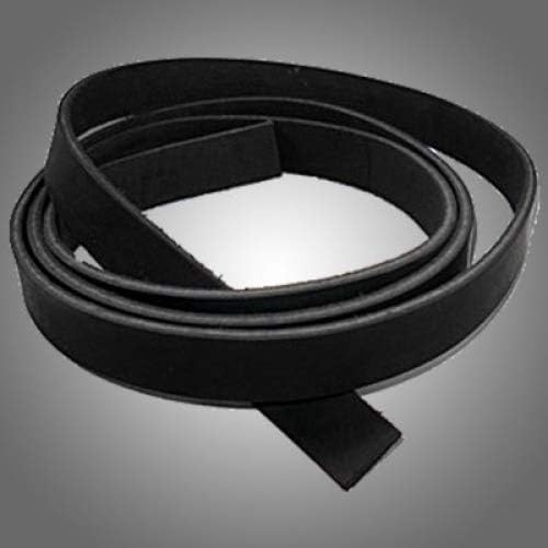 Springfield Leather Company Black Latigo Leather Strip 1/2"x72"