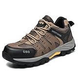 Steel Toe Shoes for Men Lightweight Puncture Proof Slip Resistant Composite Toe Safety Work Shoes for Industrial Construction (Brown, Adult, Men, 10, Numeric, US Footwear Size System, Medium)