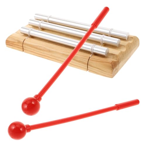 ERINGOGO Music Instrument Chime Trio Handbell Learning Tool for Boys and Girls Classroom Yoga Meditation Supplies