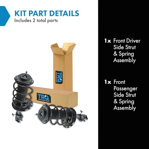 Image of TRQ Front Driver and Passenger Side Strut and Spring Assembly Set Loaded | For 09-12 Toyota RAV4 L4 2.5L 06-08 RAV4 Sport L4 2.4L