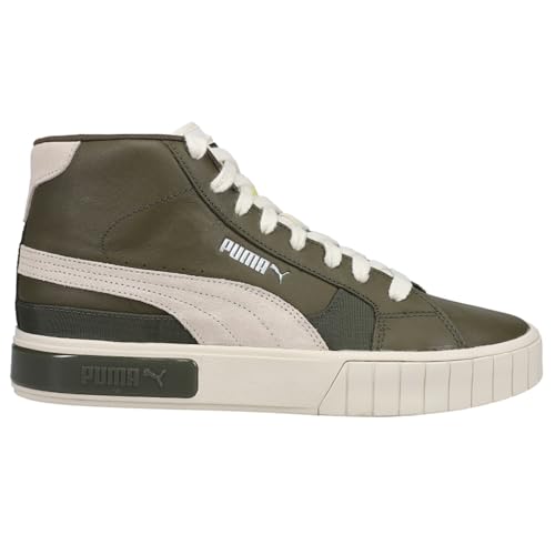 PUMA Womens Cali Star High Sneakers Shoes Casual - Green, Off White