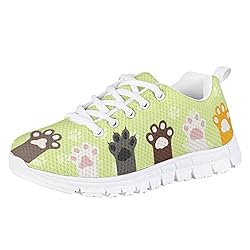 BYCHECAR Tenis para correr para niñas, ligeros, tr...: Material: parte superior de tela de malla de aire + suela de goma, suave, parte superior baja, cordones, comodidad, transpirable y duradera. Diseño con cordones ajustables clásicos, puedes ajustar la tensión de los tenis hasta que se adapten a tus pi...