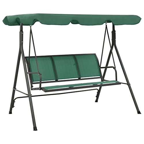 Sophrelle Balancelle de Jardin Vert 170 cm textilène et Acier,Balancelles de Jardin,24.44kg-363323