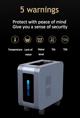 Hydrogen Inhalation Machine, 99.99% High Purity H2 Water Generator with Dual-Port, PEM Water Electrolysis Ionizer, Hydrogen Water Generator for Home, Travel - Image 4
