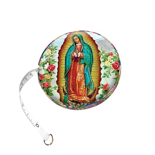 Cinta métrica retráctil de 150 cm con diseño Our Lady of Guadalupe miniatura 1