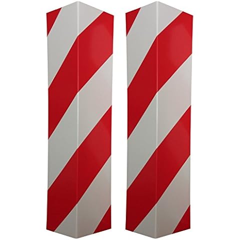 Maxsa 37364 Warning Edge Protectors for Garage Walls, Posts, and Corners (2-Pack), multicolored Cover