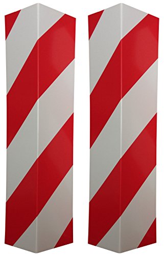 Maxsa 37364 Warning Edge Protectors for Garage Walls, Posts, and Corners (2-Pack), multicolored