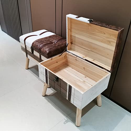 Ottoman de rangement avec charnières pour optimiser le salon - 7