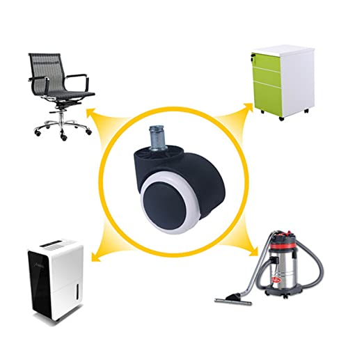 Ciieeo 5 Peças 2 Rodízios De Cadeira Para Móveis De Escritório Rodas De Substituição Rodas De Cadeir